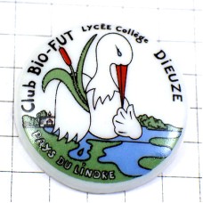 ピンバッジ・一羽の白鳥 SCHWAN CLUB-BIO DIEUZE INDRE FRANCE