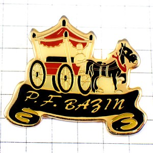 ピンバッジ・１頭立ての馬車
