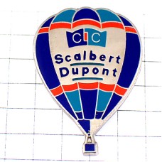 ピンバッジ・気球スカルベール＝デュポン銀行 SCALBERT-DUPONT BANK BALLOON FRANCE