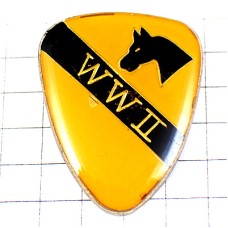 ピンバッジ・第1騎兵師団/USA黒馬の紋章アメリカ軍落下傘部隊ミリタリー第二次大戦 1ST-CAVALRY-DIVISION USA AIRBORNE WW2 ピンバッジ・第1騎兵師団/USA黒馬の紋章アメリカ軍落下傘部隊ミリタリー第二次大戦 1ST-CAVALRY-DIVISION USA AIRBORNE WW2