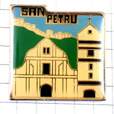 ピンバッジ・モントサンペトル教会コルシカ島バヴェラ山塊