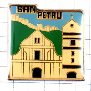 ピンバッジ・モントサンペトル教会コルシカ島バヴェラ山塊