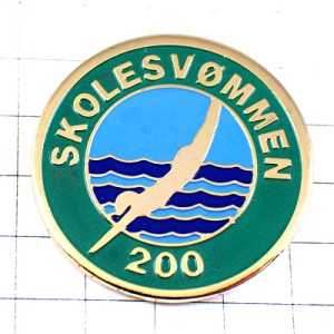 ピンバッジ・飛込みする女の子200 SKOLESWOMMEN DIVING