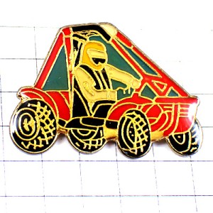 ピンバッジ・カート車レース赤 KARTING