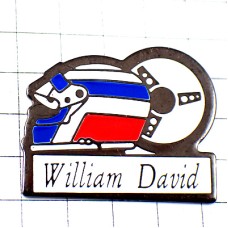 ピンバッジ・ヘルメット車ハンドル選手ウィリアムデイビット