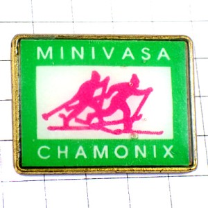 ピンバッジ・シャモニーのスキーヤー達