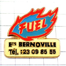 ピンバッジ・燃える炎オイル燃料