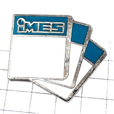 ピンバッジ・白い表紙のノート文房具 ピンバッジ・白い表紙のノート文房具