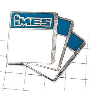 ピンバッジ・白い表紙のノート文房具