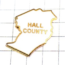 ピンバッジ・ホール郡カウンティ地図型アメリカ/USA米国ジョージア州 GEORGIA HALL-COUNTY MAP