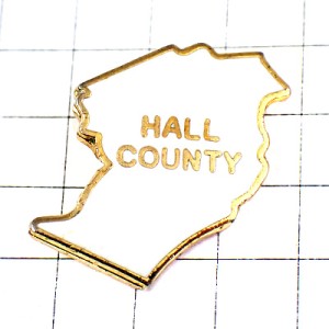 ピンバッジ・ホール郡カウンティ地図型アメリカ/USA米国ジョージア州 GEORGIA HALL-COUNTY MAP ピンバッジ・ホール郡カウンティ地図型アメリカ/USA米国ジョージア州 GEORGIA HALL-COUNTY MAP