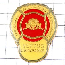 ピンバッジ・シャンパーニュの栓シャンパン葡萄酒ぶどう酒 CHAMPAGNE VERTUS BOUCHON FRANCE