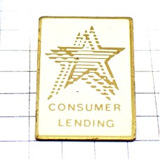 ピンバッジ・スター白い星コンシューマーレンディング融資