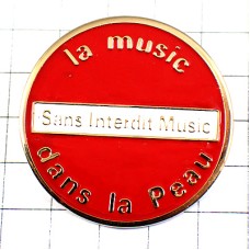 ピンバッジ・音楽ミュージック赤い丸