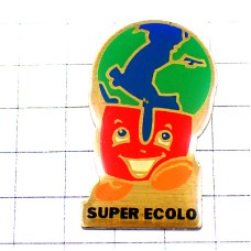 ピンバッジ・アルファベットＵくん地球