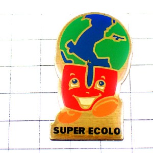 ピンバッジ・アルファベットＵくん地球