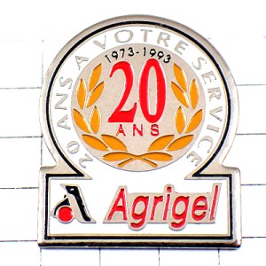 ピンバッジ・20年ペンギン印の冷凍食品 AGRIGEL FRANCE