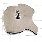 ピンバッジ・消防士のヘルメット紋章のカギ鍵シルバー銀色