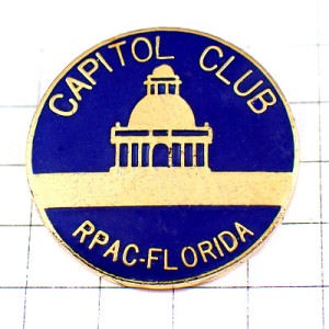 ピンバッジ・クラブ議事堂フロリダ州アメリカ/USA米国 CAPITOL-CLUB RPAC FLORIDA USA