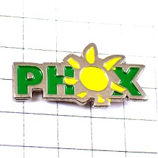 ピンバッジ・太陽の「O」アルファベットＯフォックス