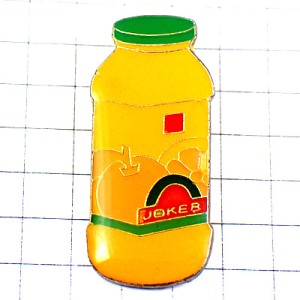 ピンバッジ・オレンジジュース瓶ジョーカー JOKER ORANGE JUICE