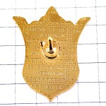 ピンバッジ・城塞や王冠ペリゴールの紋章ブルー青 SIORAC PERIGORD FRANCE