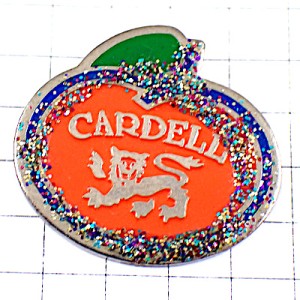 ピンバッジ・紋章のライオン果物フルーツ CARDELL FRUIT FRANCE