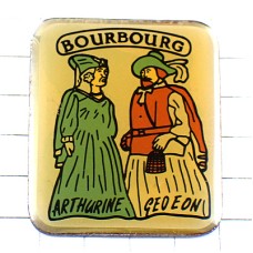 ピンバッジ・民族衣装カップル中世ノール県