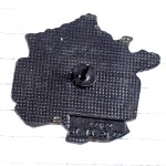 ピンバッジ・グリーン緑色のフランス地図型マニュパック