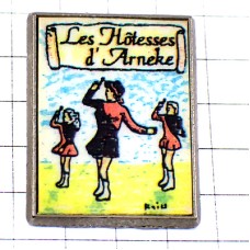 ピンバッジ・バトントワリング女の子たち HOTESSES D-ARNEKE FRANCE