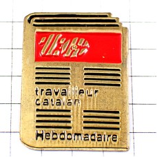 ピンバッジ・金色の本の表紙ゴールド CATALAN FRANCE SPAIN ピンバッジ・金色の本の表紙ゴールド CATALAN FRANCE SPAIN