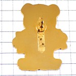 ピンバッジ・熊のぬいぐるみクリスマス幸運を祈るグッドラック GOOD-LUCK TEDDY-BEAR NEW-YEAR