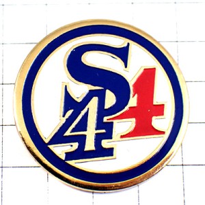ピンバッジ・アルファベットＳと44青と赤