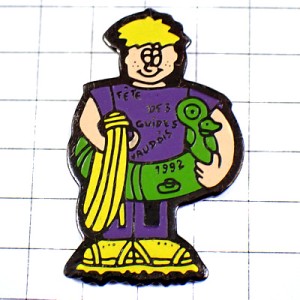 ピンバッジ・アヒルの浮輪の山登りガイドさん MOUNTAIN GUIDE SWISS