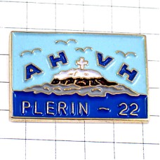 ピンバッジ・十字ブルターニュの海 PLERIN ISLAND BRETAGNE CROIX FRANCE