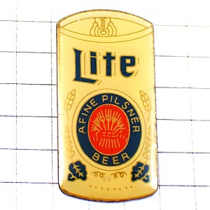 ピンバッジ・ライト酒ビール缶 MILLER MILLER-LITE LITE-BEER USA ピンバッジ・ライト酒ビール缶 MILLER MILLER-LITE LITE-BEER USA
