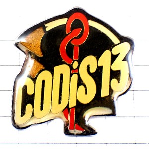 ピンバッジ・医療シンボル赤いヘビ蛇アスクレーピオスの杖