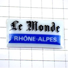 ピンバッジ・新聞ルモンド紙ローヌアルプ LE-MONDE FRANCE