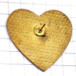 ピンバッジ・父の日ローズ薔薇バラの花ハート型