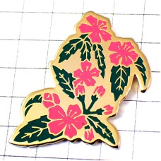 ピンバッジ・ピンク色の花々