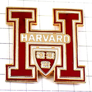 ピンバッジ・ハーバード大学の紋章アメリカ名門大学/USA HARVARD UNIVERSITY CAMBRIDGE BOSTON