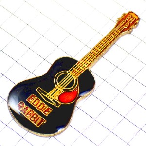 ピンバッジ・エディラビット音楽ギター楽器アコギ