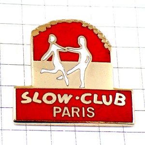 ピンバッジ・スロークラブ踊りダンス２人パリの店 SLOW-CLUB PARIS FRANCE