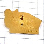 ピンバッジ・赤いリス栗鼠と山小屋 ALBIGEOIS FRANCE