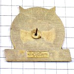 ピンバッジ・きつね眼鏡の白狐 LE-PETIT-FUTE CITY-GUIDE FRANCE