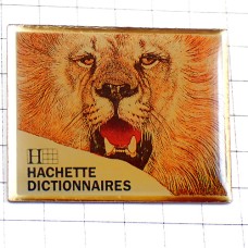 ピンバッジ・アシェット出版社ライオン獅子 LION HACHETTE DICTIONNAIRE FRANCE