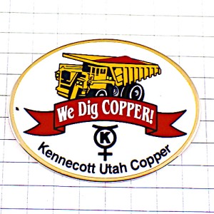 ピンバッジ・大型トラック車リオティントグループＫ COPPER MINE UTAH USA