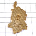 ピンバッジ・空手カラテ黒帯コルシカ島の地図型