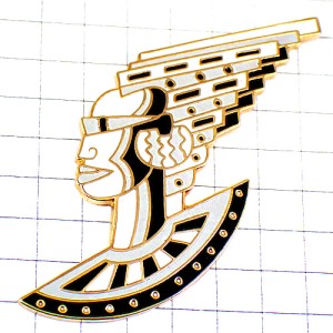 ピンバッジ・サングラスの横顔リオネルクーロ画 LYONEL-KOURO FRANCE