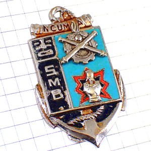 ブローチ・工兵ニューカレドニアのヌーメア武器イカリ甲冑フランス軍